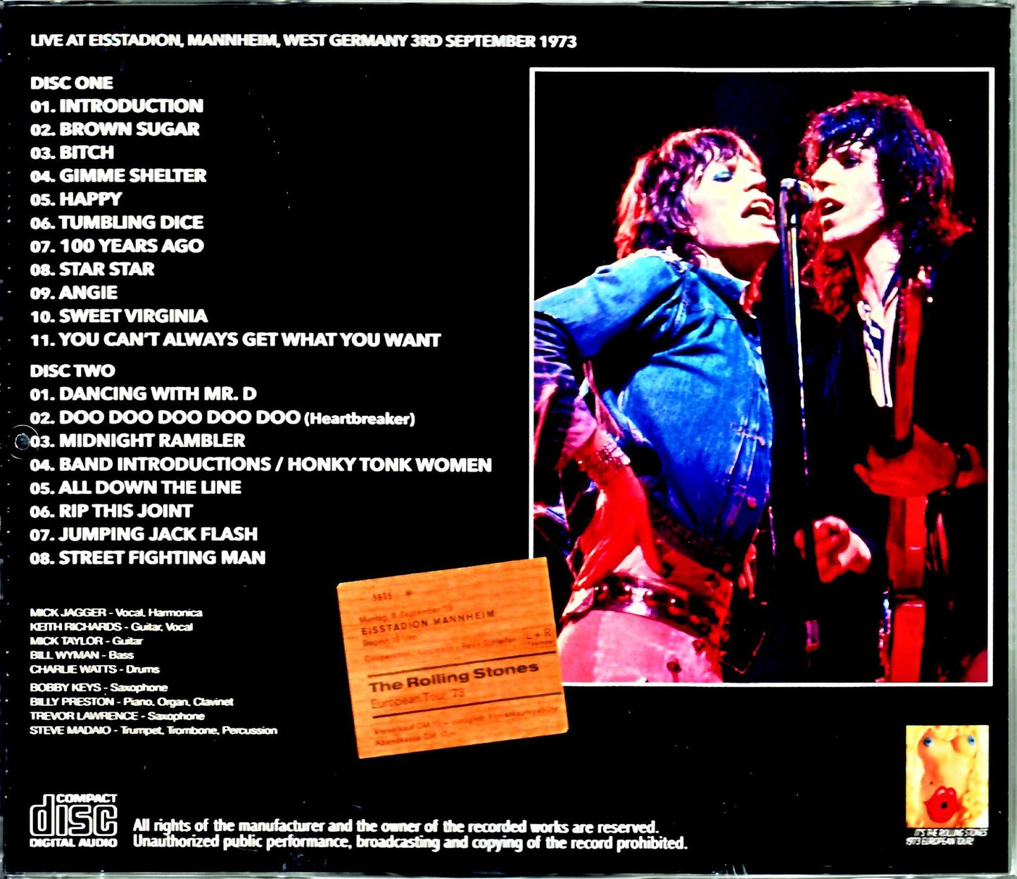 Rolling Stones/West Germany 1973 Upgrade