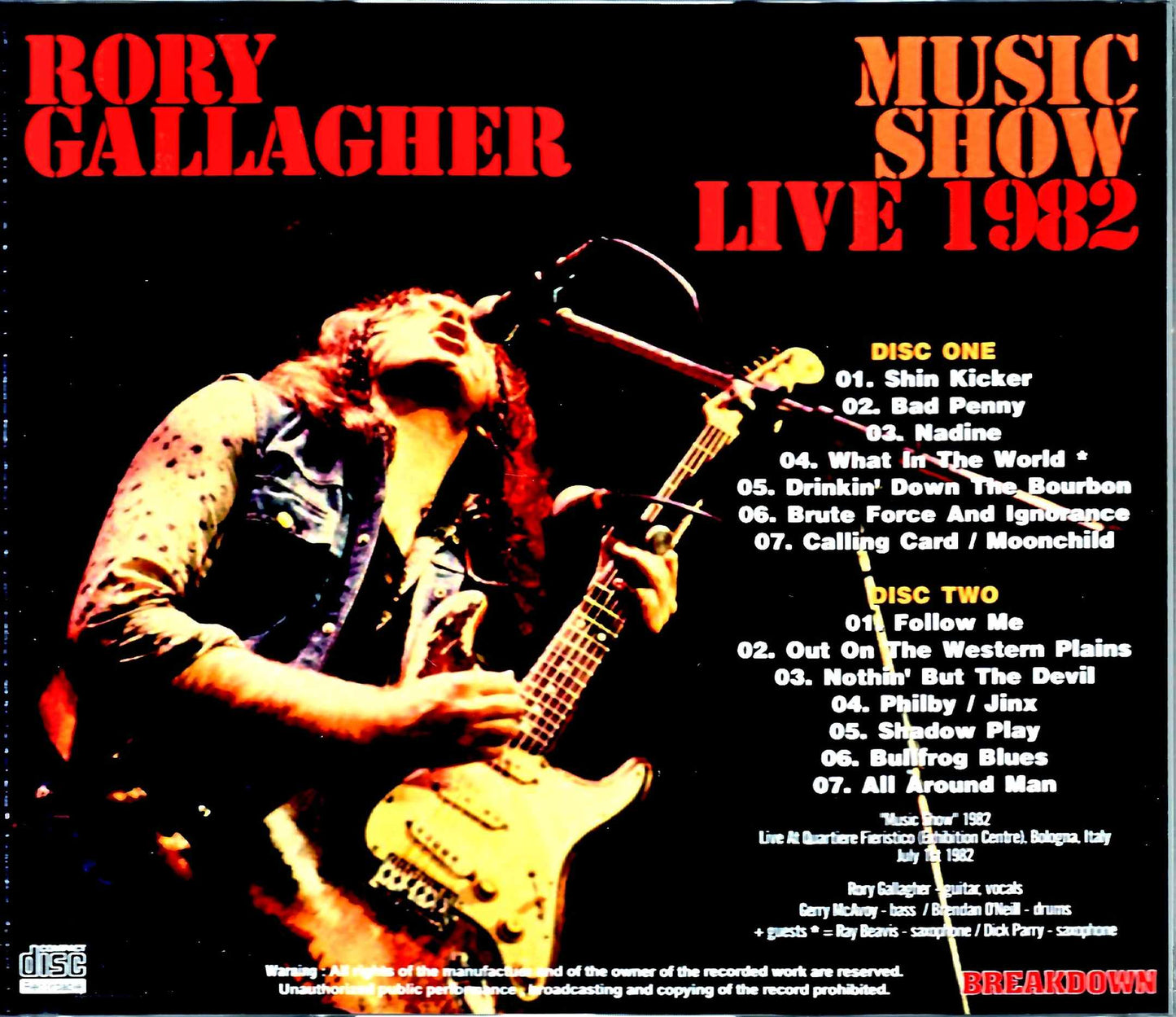 Rory Gallagher/Italy 1982 Complete
