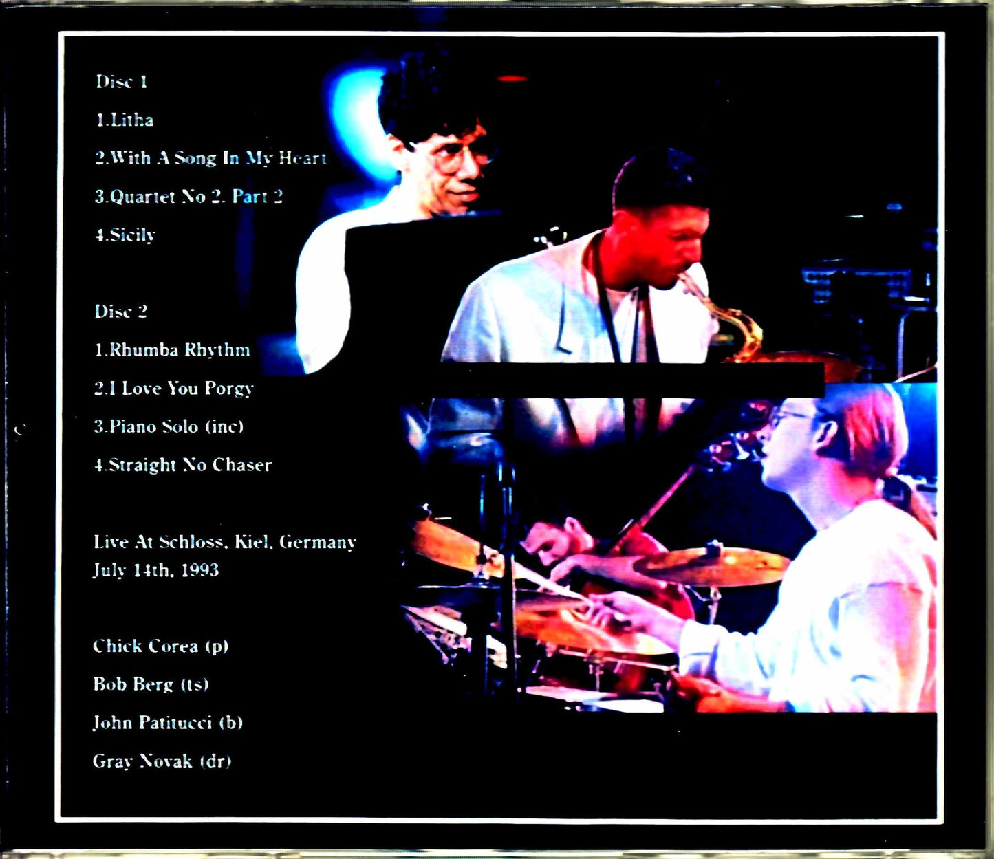 Chick Corea Quartet Bob Berg Chick Corea Bob Berg/Germany 1993