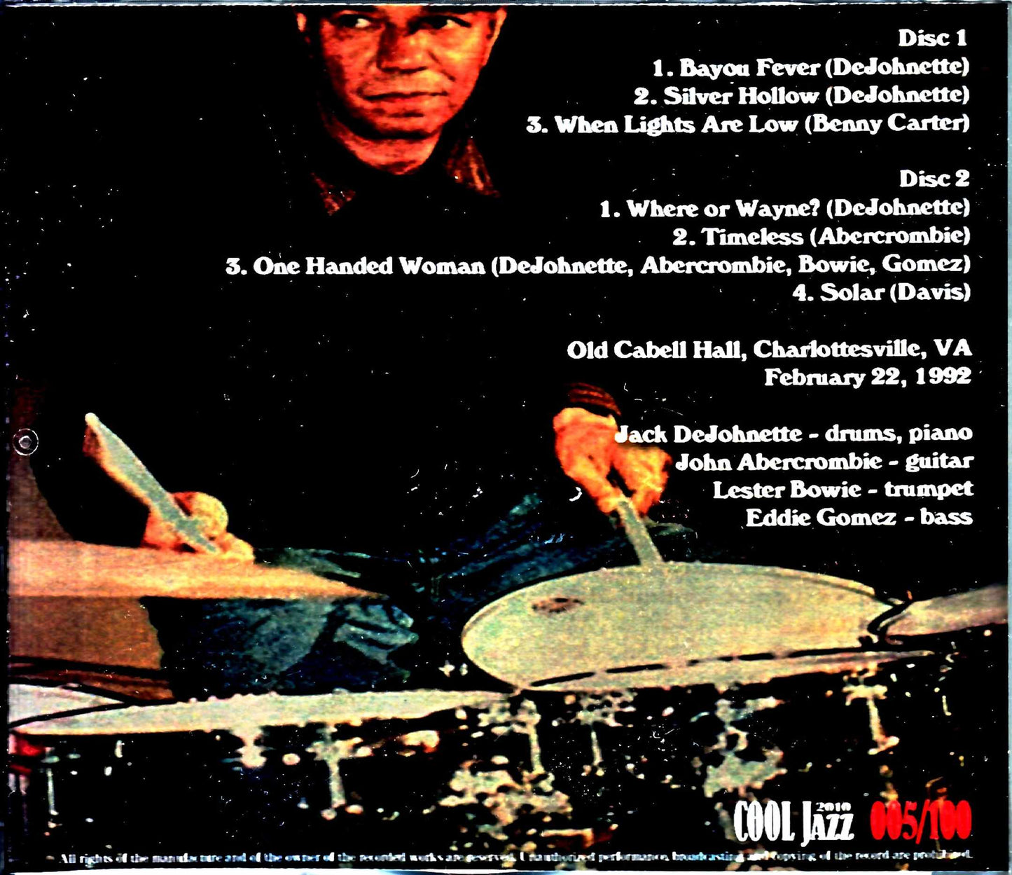 Jack DeJohnette New Directions Jack DeJohnette/VA,USA 1992 Complete