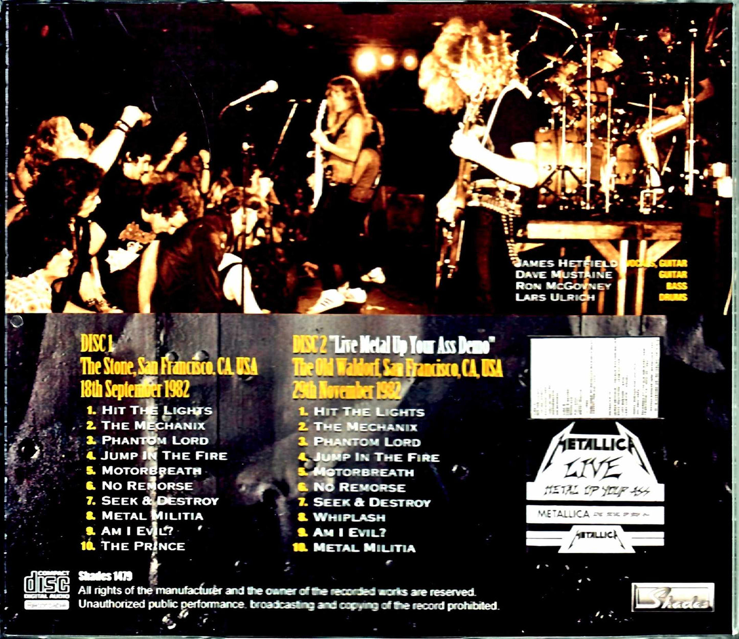 Metallica/CA,USA 1982 & more