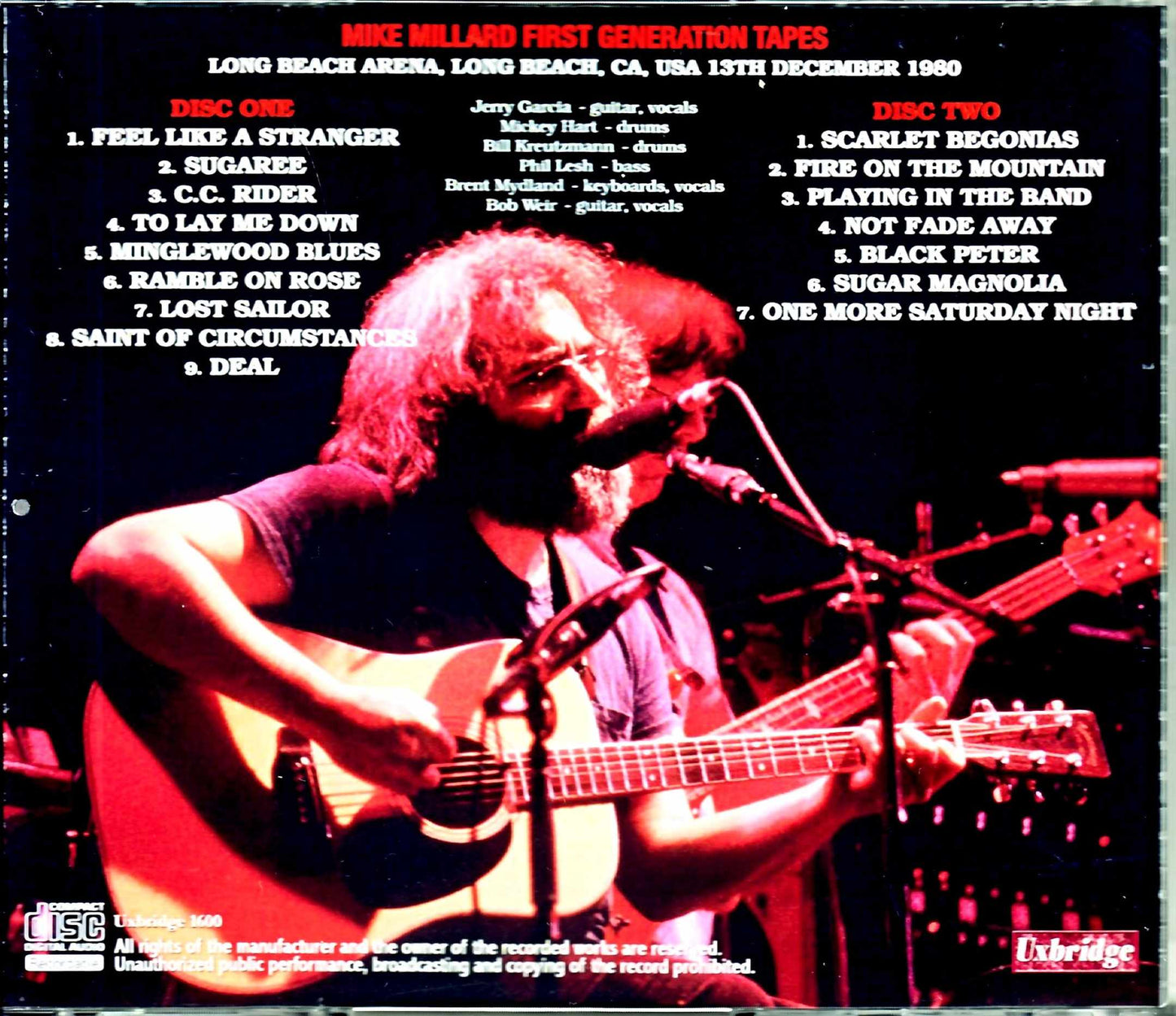 Grateful Dead/CA,USA 1980 Mike Millard First Generation Tapes