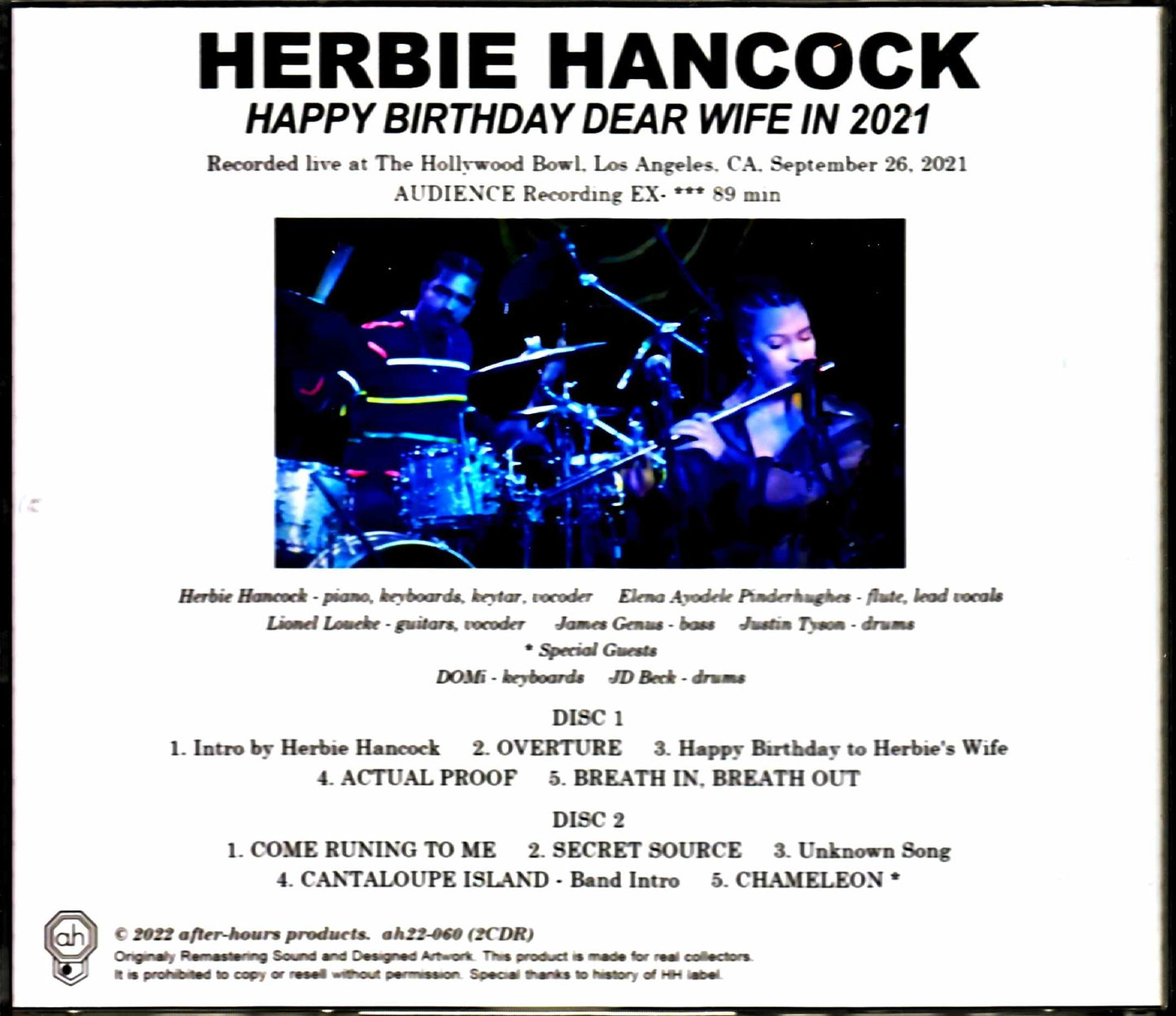 Herbie Hancock Herbie Hancock/CA,USA 2021 Complete