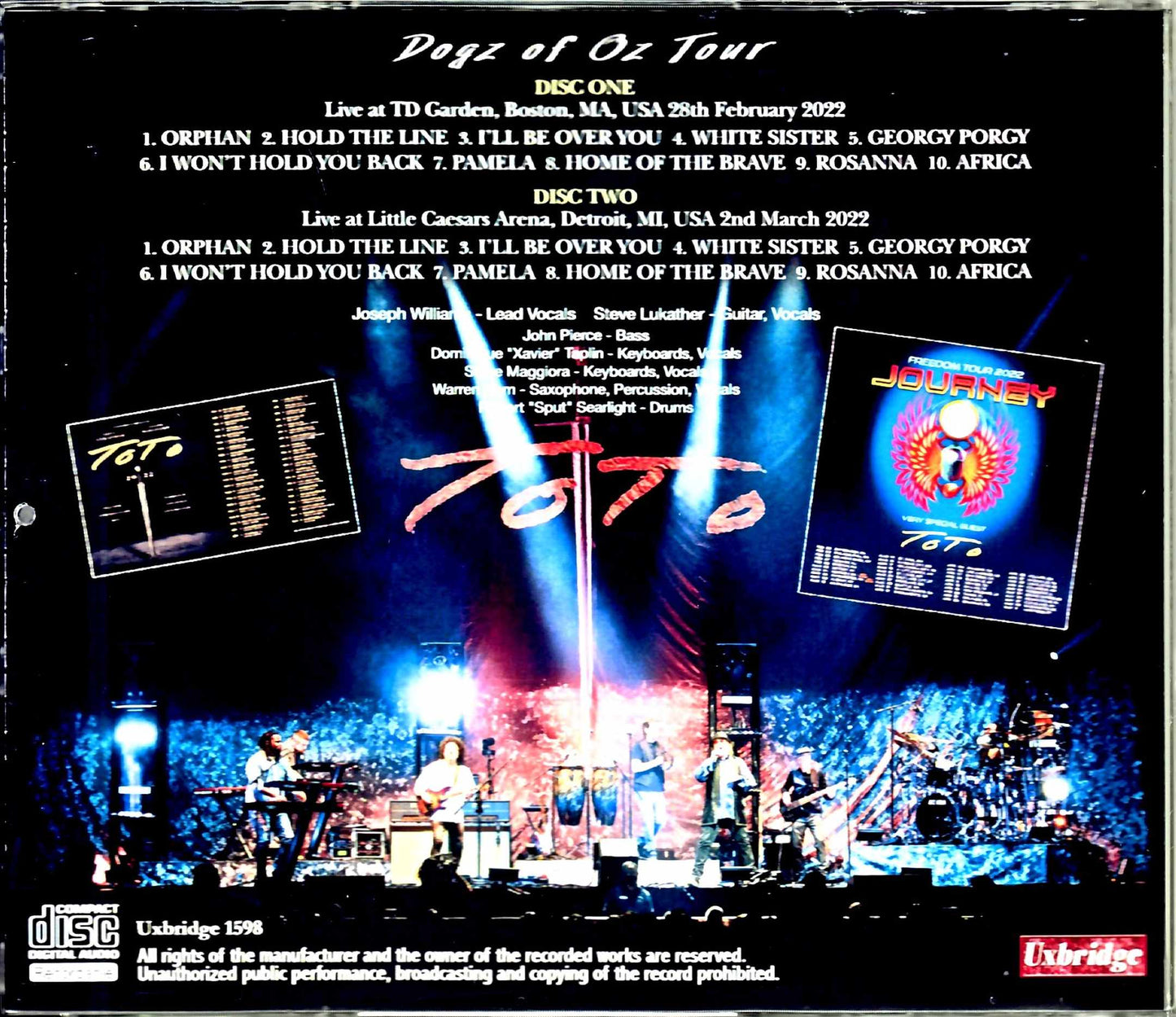 Toto/MA,USA 2022 & more