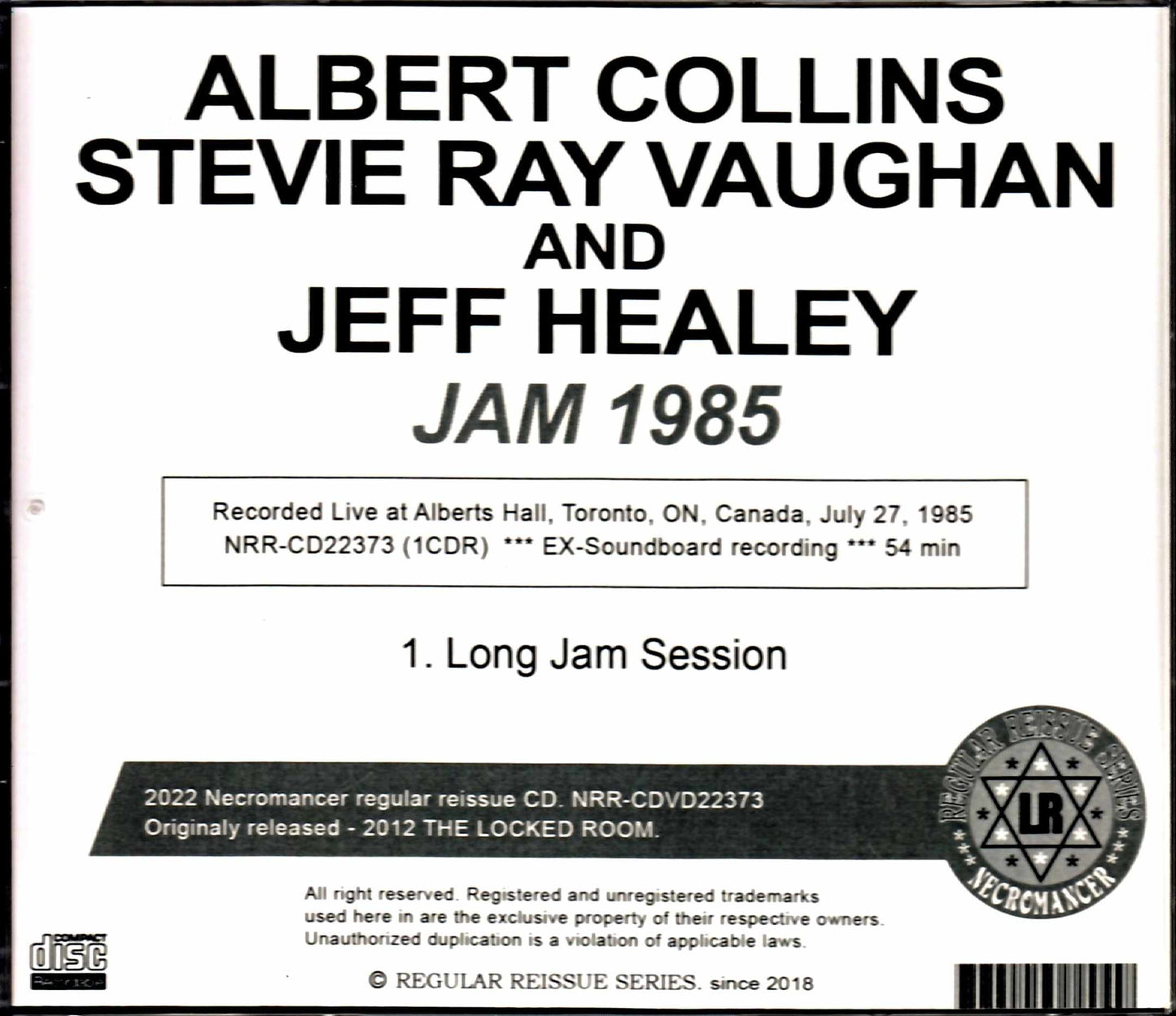 Albert Collins Stevie Ray Vaughan Jeff Healey Albert Collins Stevie Ray Vaughan/Canada 1985