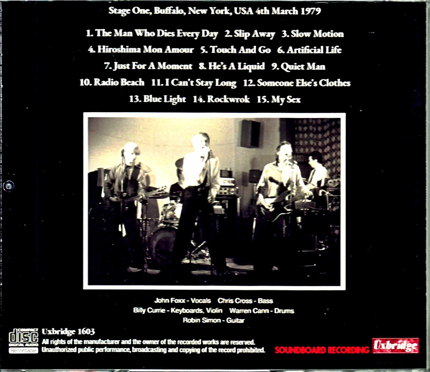 Ultravox/NY,USA 1979