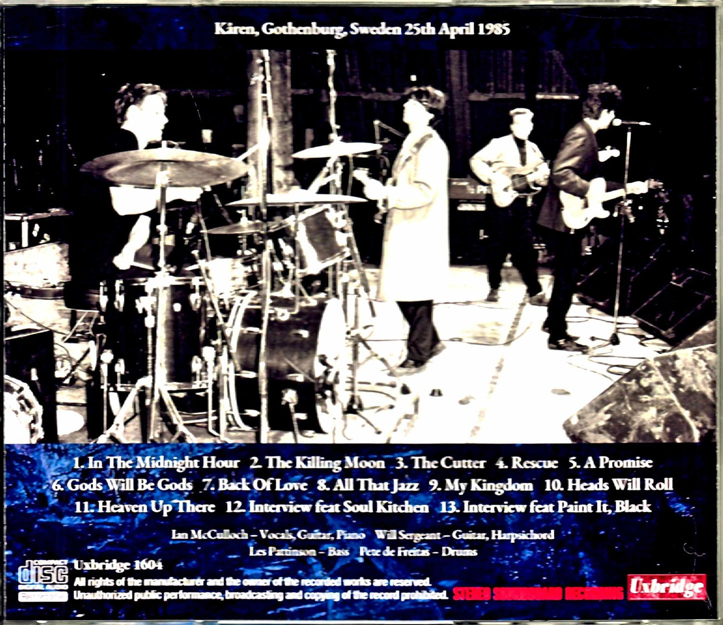Echo & the Bunnymen/Sweden 1985