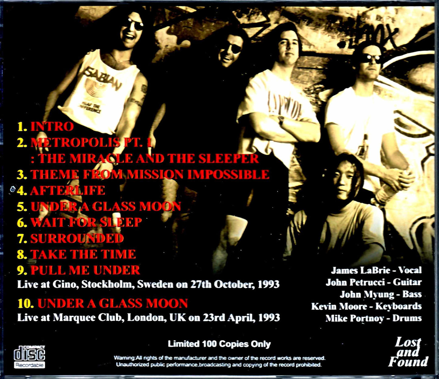 Dream Theater Dream Theater/Sweden 1993 & more