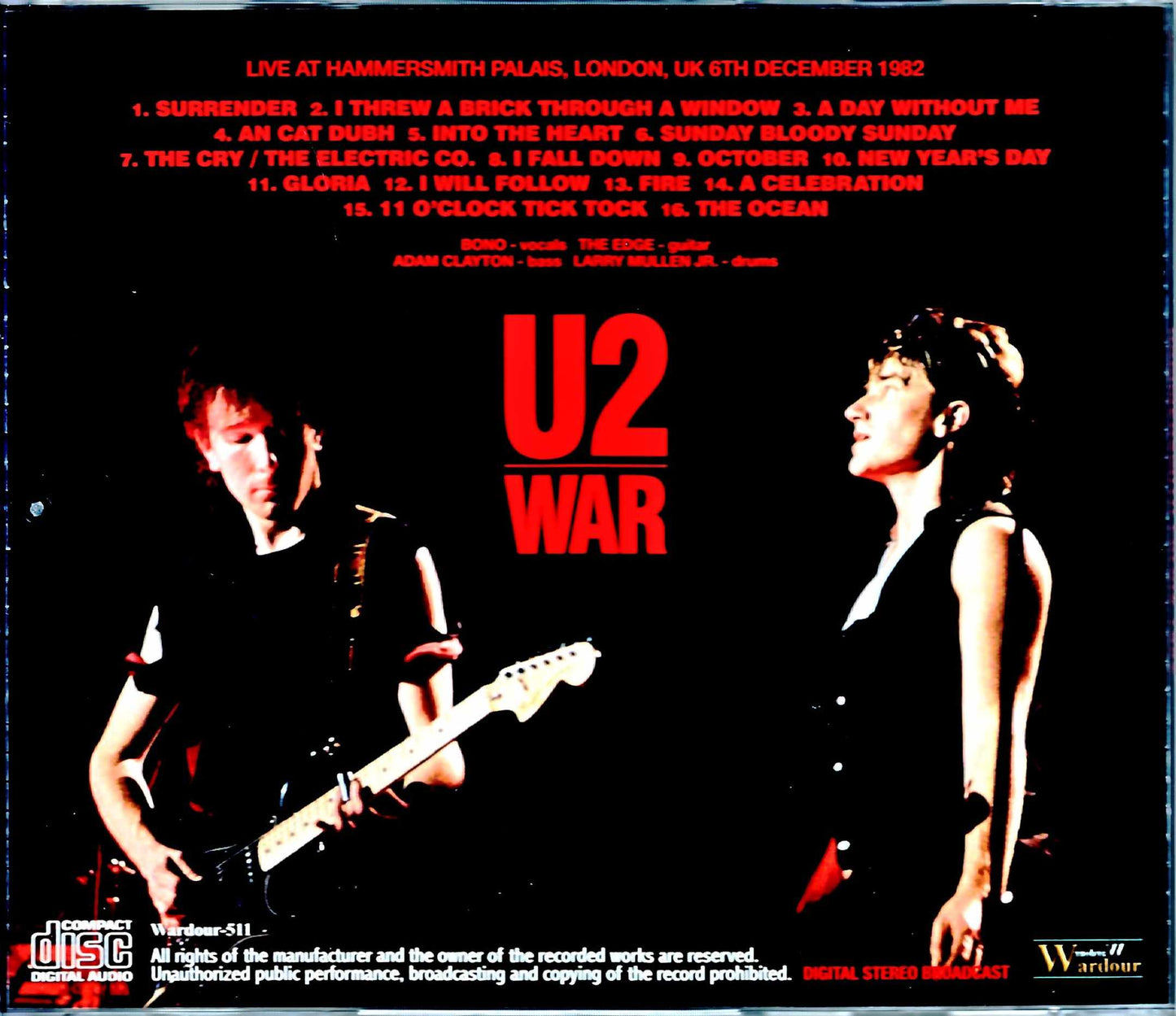 U2/London, UK 1982 FM Broadcast