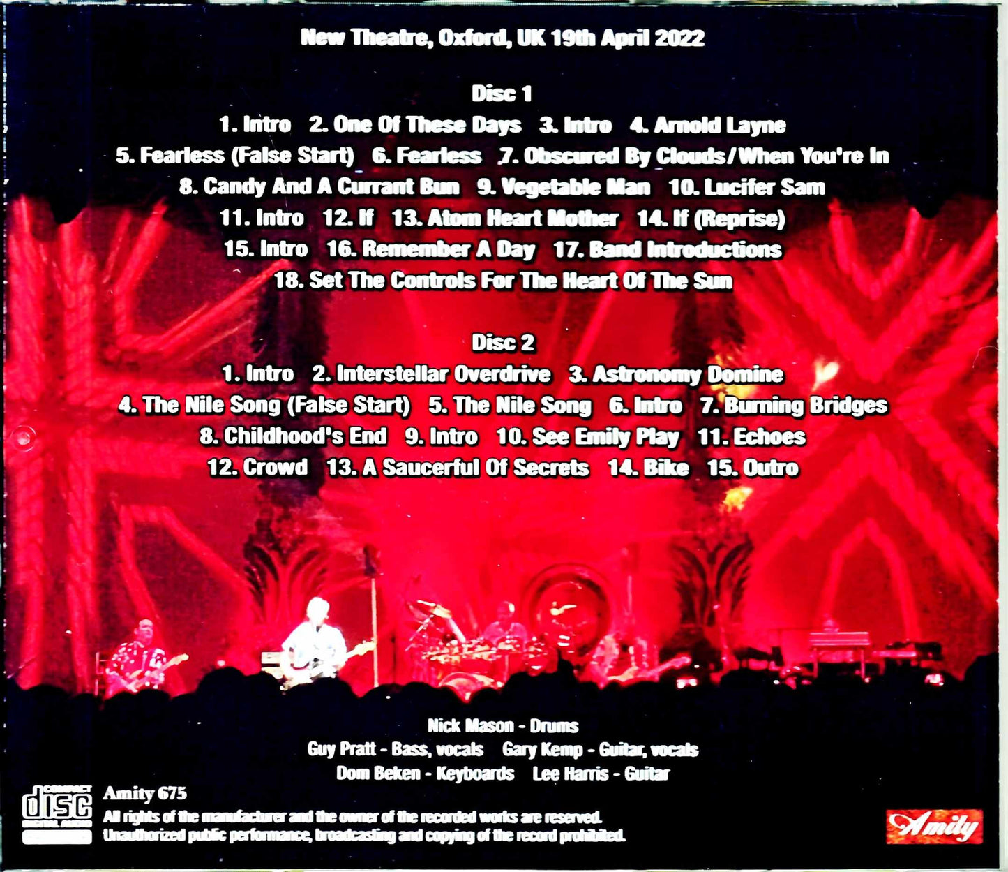 Nick Mason's Saugerful of Secrets Nick Mason/England,UK 2022