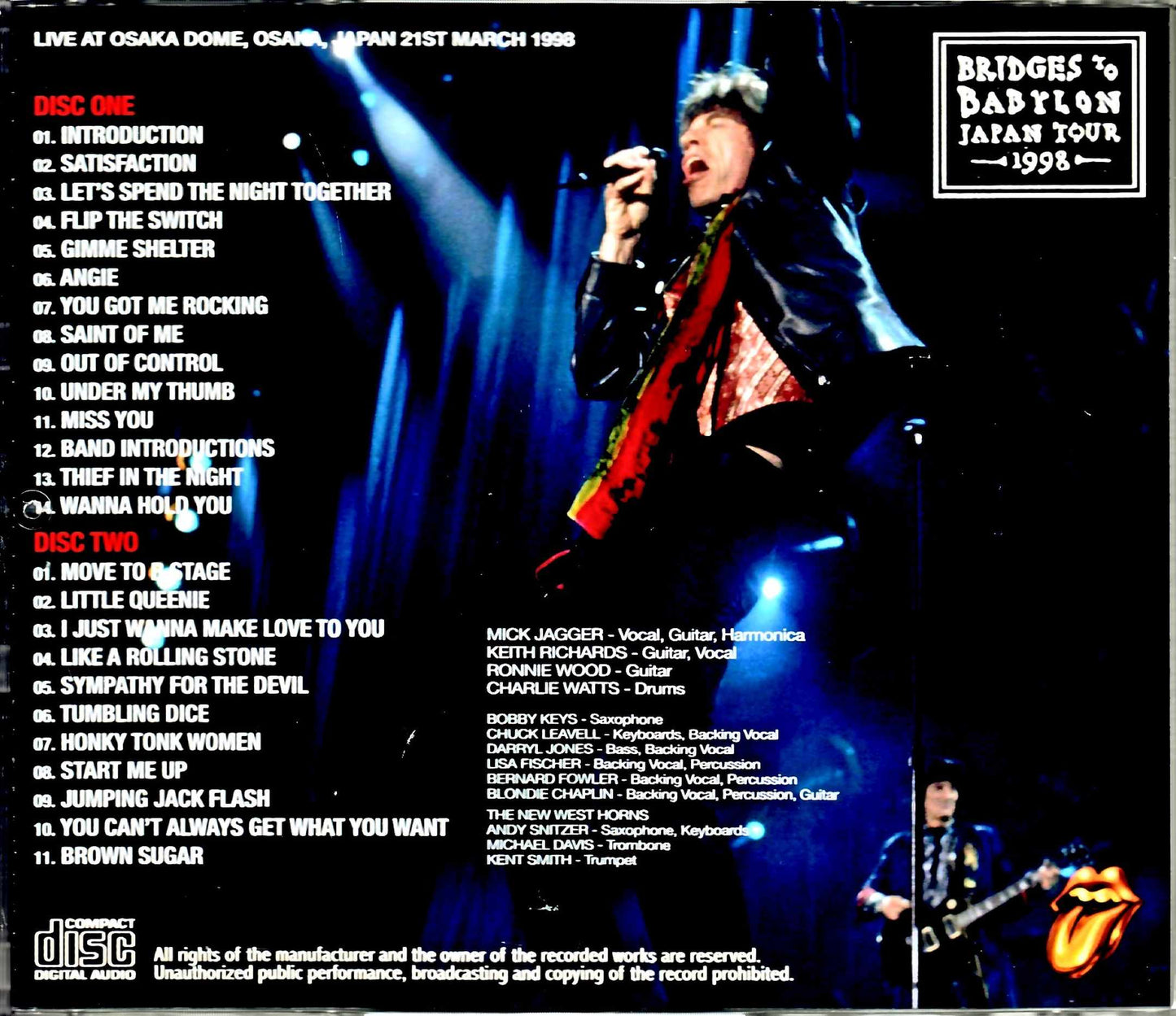 Rolling Stones/Osaka,Japan 3.21.1998 Upgrade