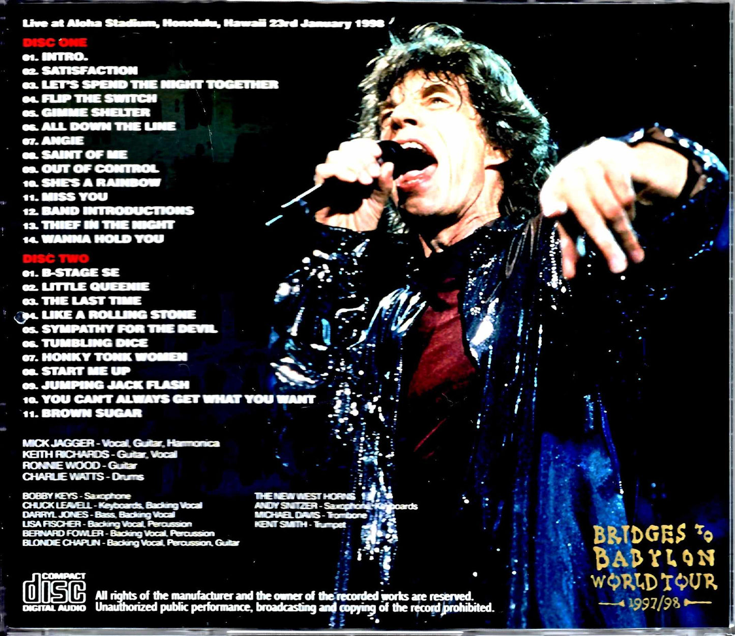 Rolling Stones/Hawaii,USA 1.23.1998