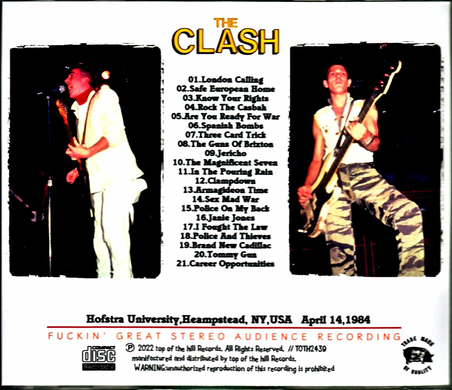 Clash/NY,USA 1984 complete