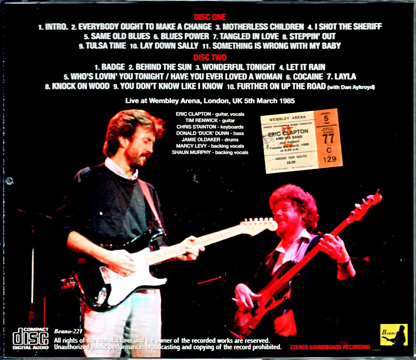 Eric Clapton/London,UK 3.5.1985 Upgrade