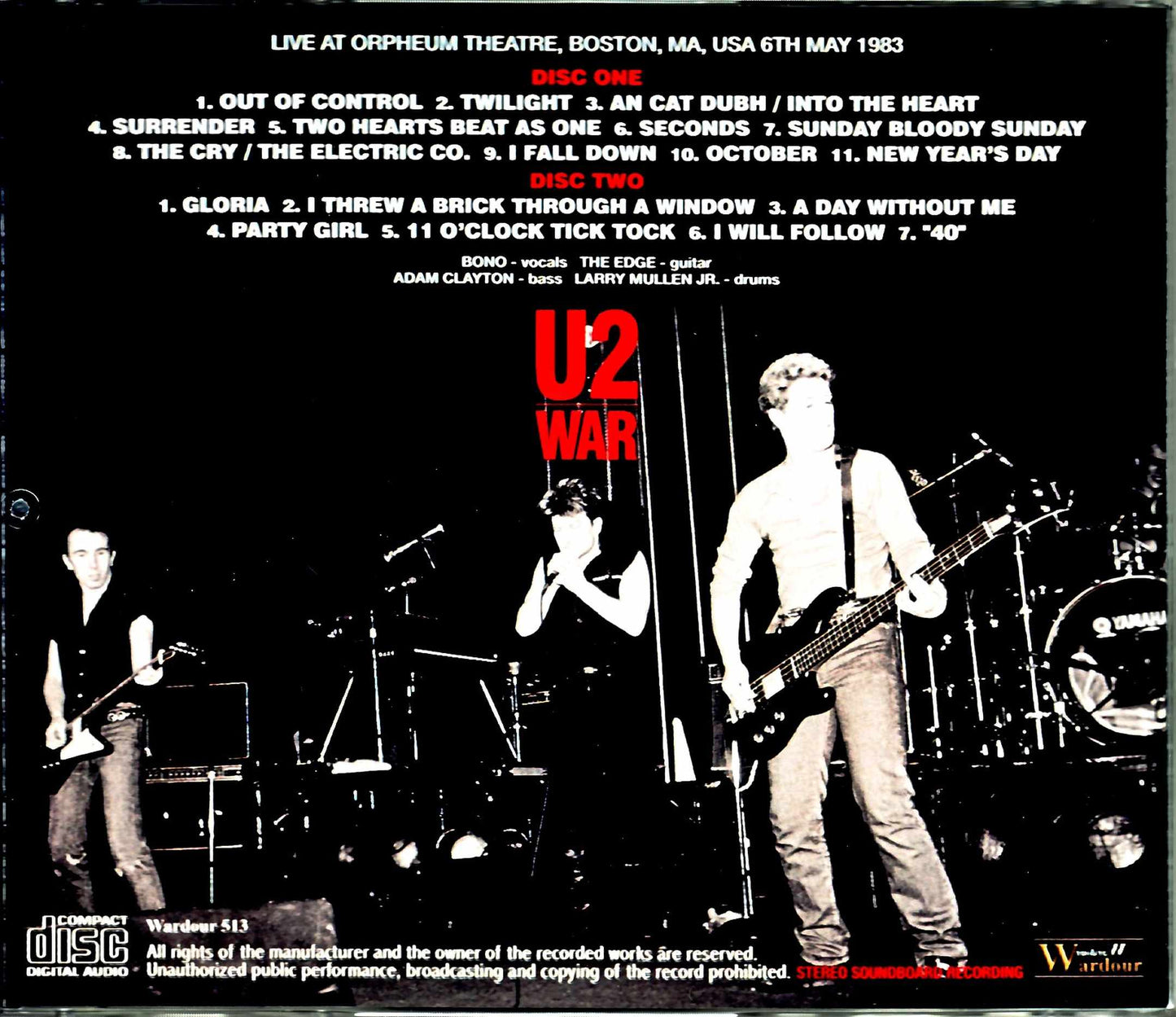 U2/MA,USA 5.6.1983 Complete