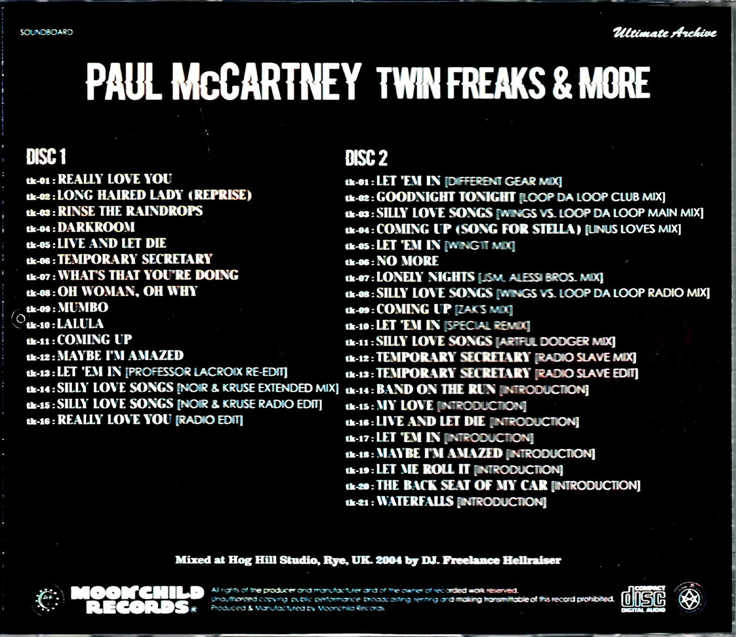 Paul McCartney Paul McCartney/Twin Freaks Remix & more