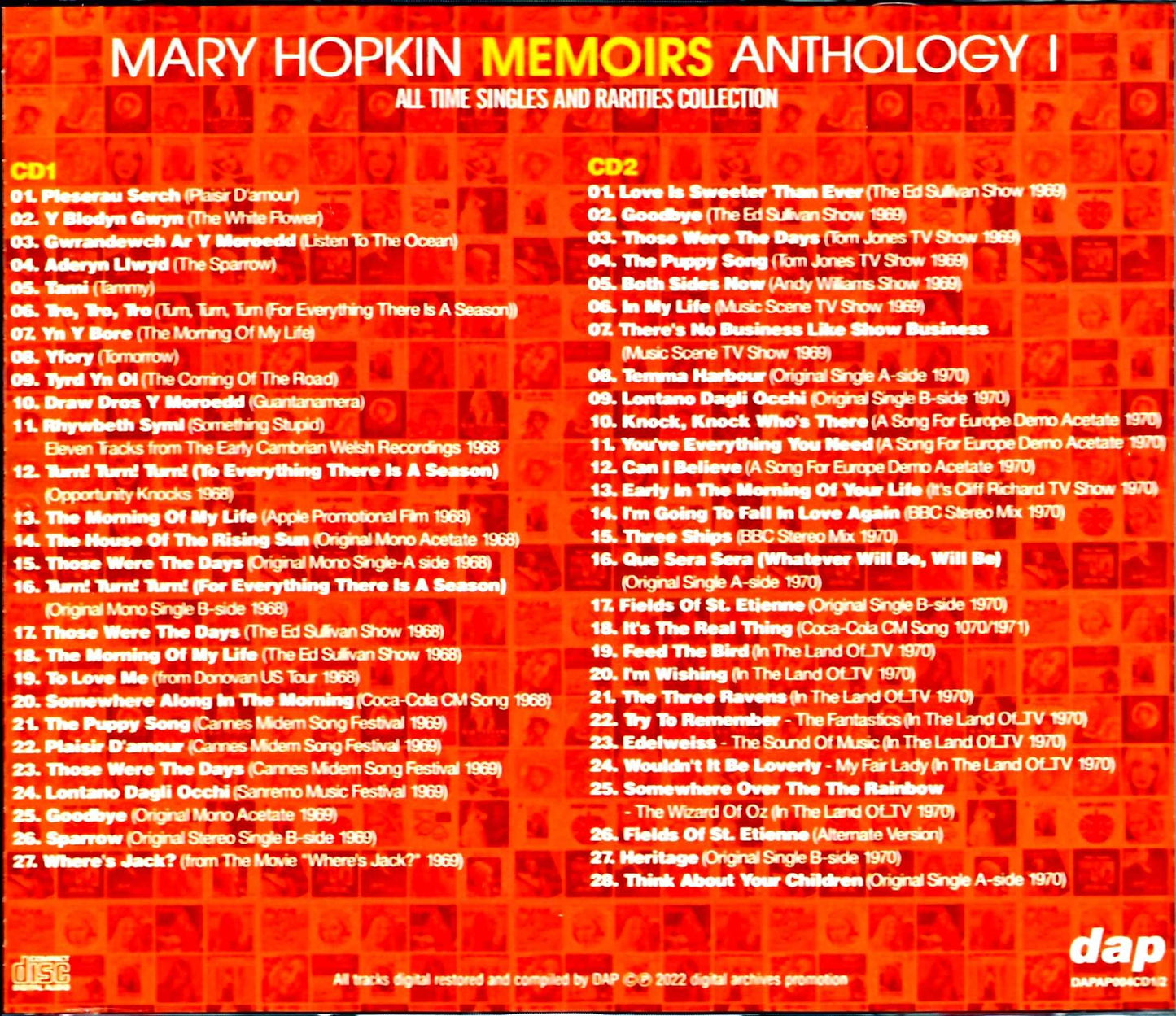 Mary Hopkin/All Time Singles and Rarities Collection Vol.1