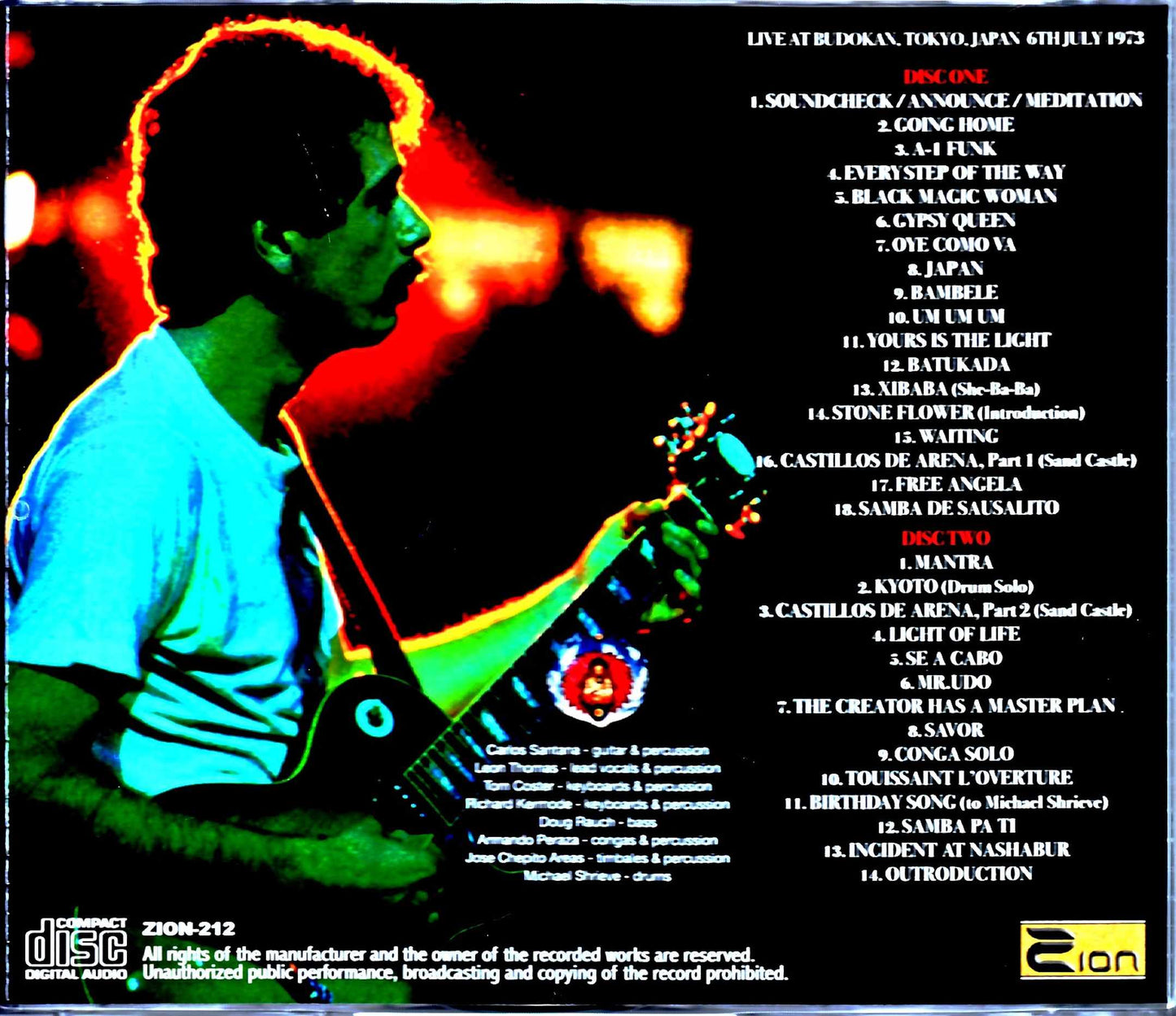 Santana Santana/Tokyo,Japan 7.6.1973 Upgrade