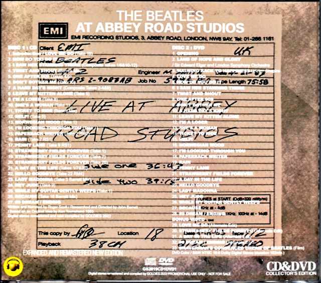 Beatles The Beatles/Abbey Road Studios Documentary Abbey Road Studios Expanded and Remastered