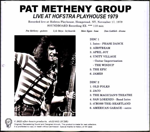 Pat Metheny Group Lyle Mays Pat Metheny Lyle Mays/NY,USA 1979 Complete