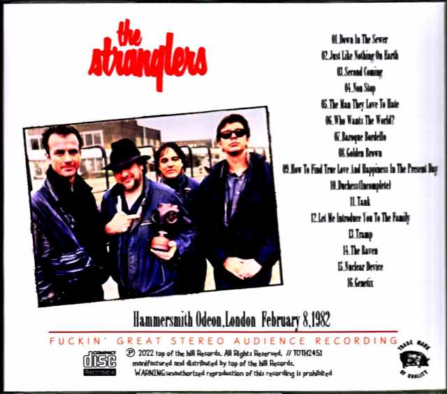 Stranglers/London,UK 2.8.1982 Complete