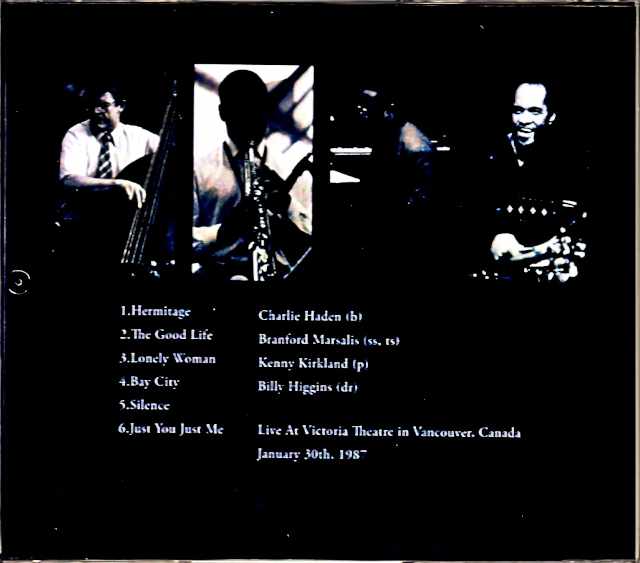 Charlie Haden Quartet Branford Marsalis Charlie Haden Branford Marsalis/Canada 1987