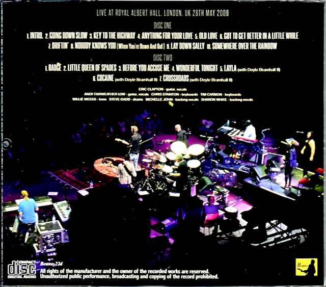 Eric Clapton Eric Clapton/London,UK 5.28.2009 DAT Master