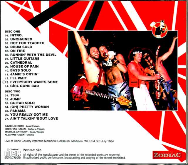 Van Halen/WI,USA 1984