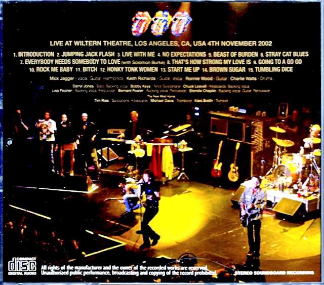 Rolling Stones/CA,USA 11.4.2002