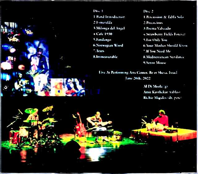 Al di Meola Trio Al di Meola/Israel 2022 Complete