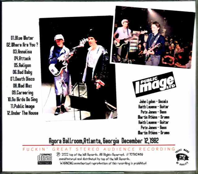 P.I.L. Public Image Ltd Public Image Limited/GA,USA 1982 Complete