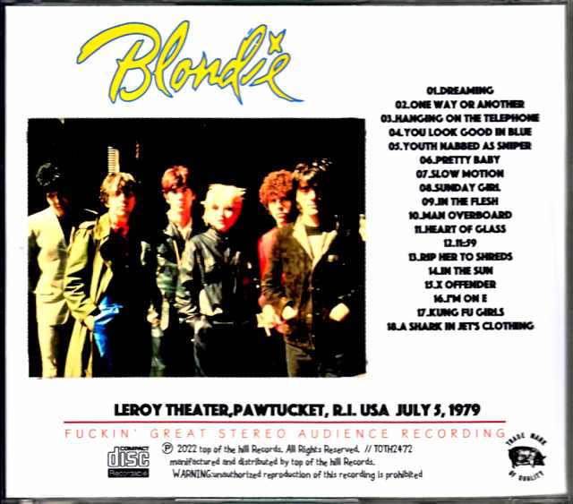 Blondie/RI,USA 1979