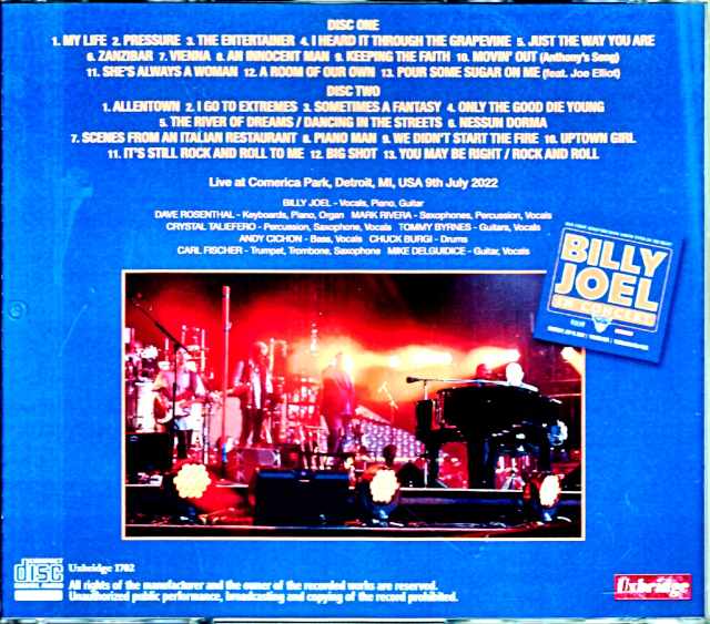 Billy Joel/MI,USA 2022