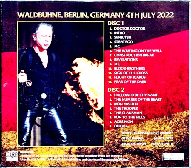 Iron Maiden Iron Maiden/Germany 2022
