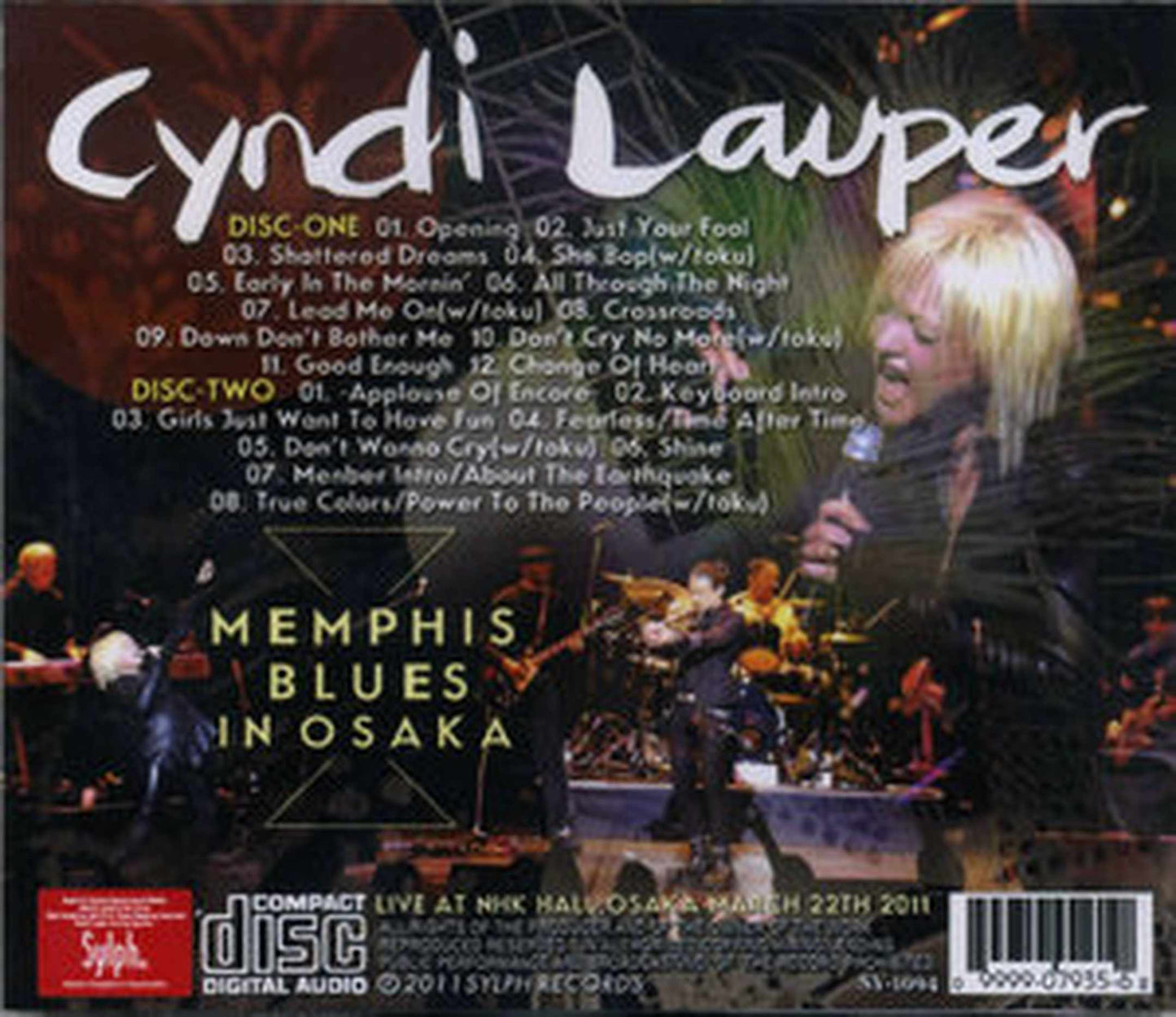 Cyndi Lauper/Osaka,Japan 2011