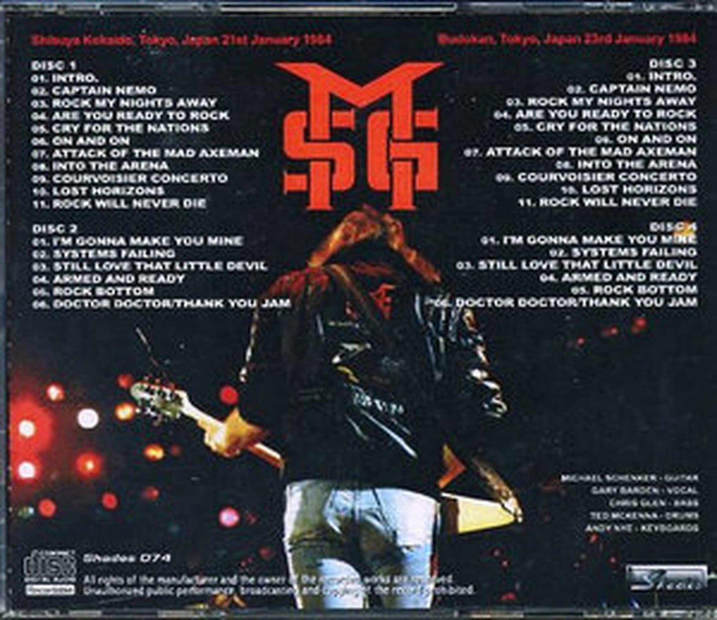 Michael Schenker Group/Tokyo,Japan 1984