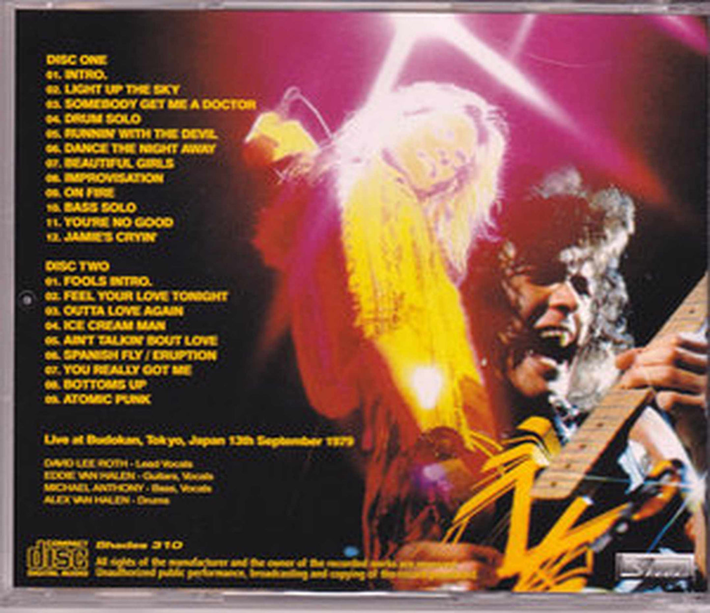 Van Halen/Tokyo,Japan 1979 & more