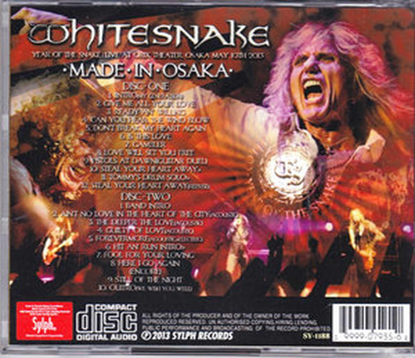 Whitesnake/Osaka,Japan 2013