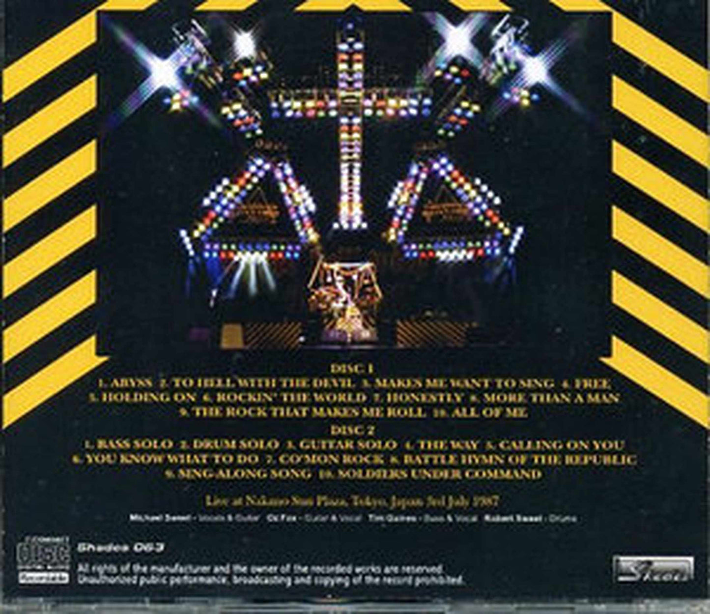 Stryper/Tokyo,Japan 1987