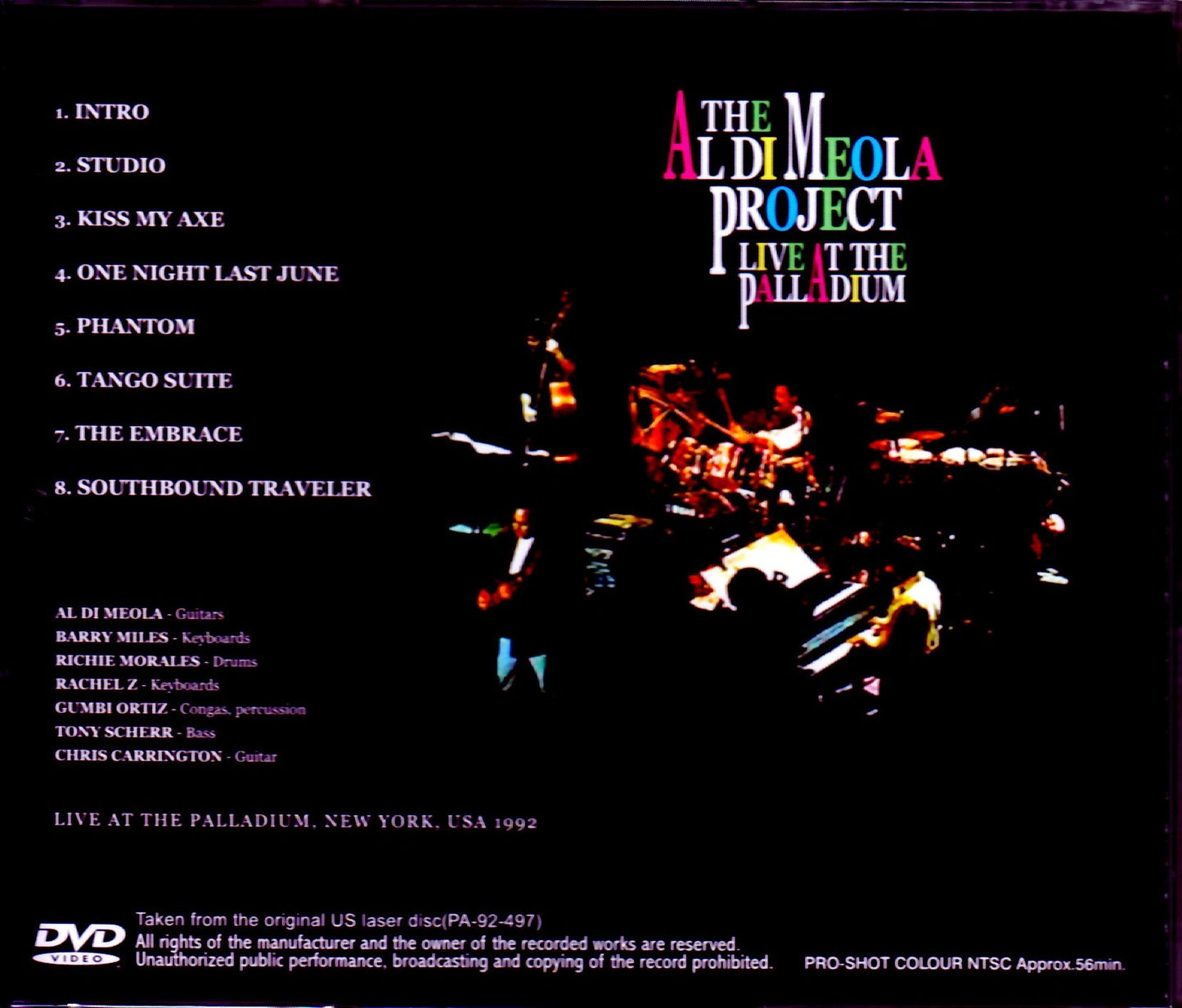 Al di Meola Project/NY,USA 1992 Japanese LD Ver.