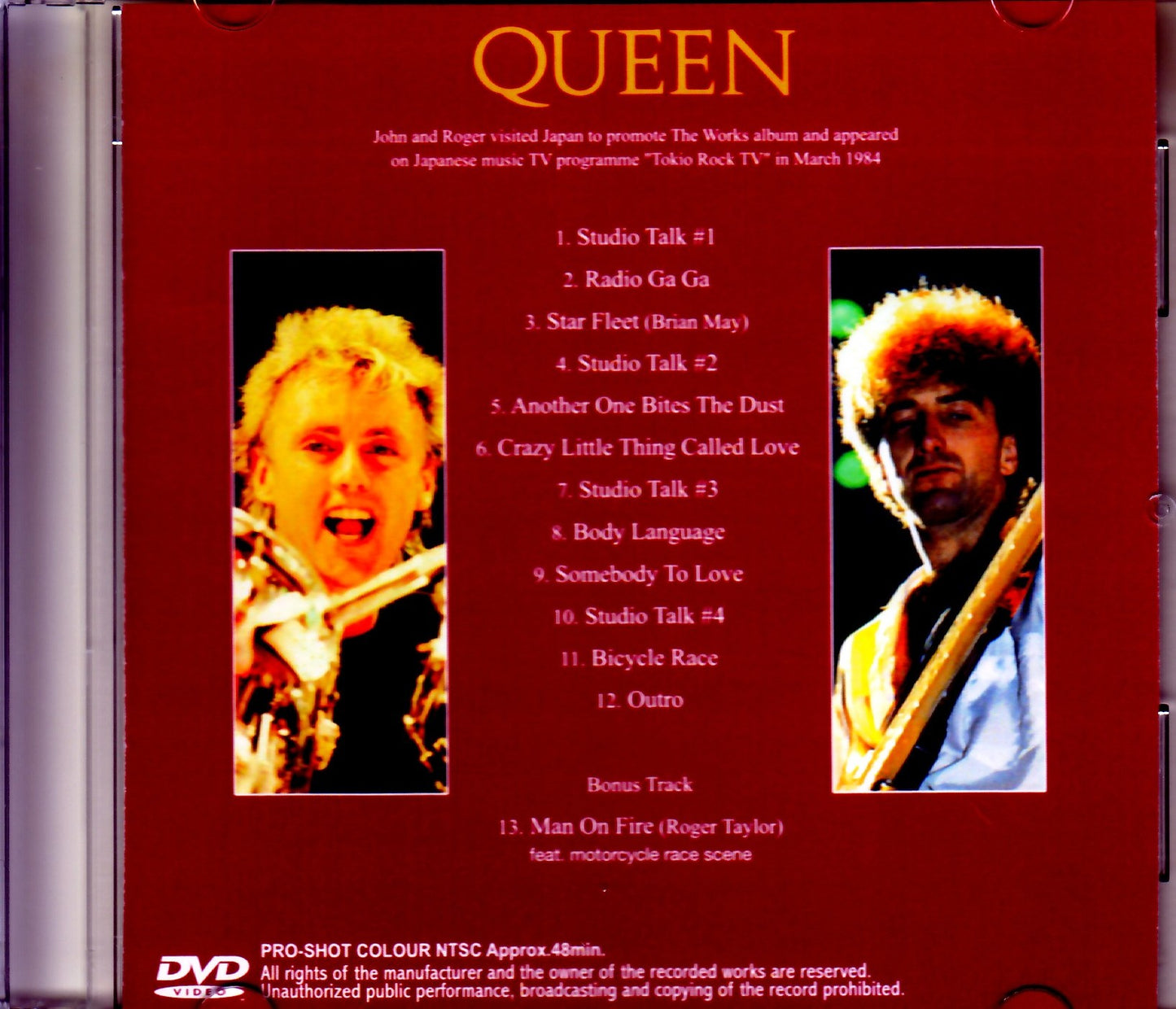 Roger Taylor,John Deacon/Japan TV Broadcast 1984