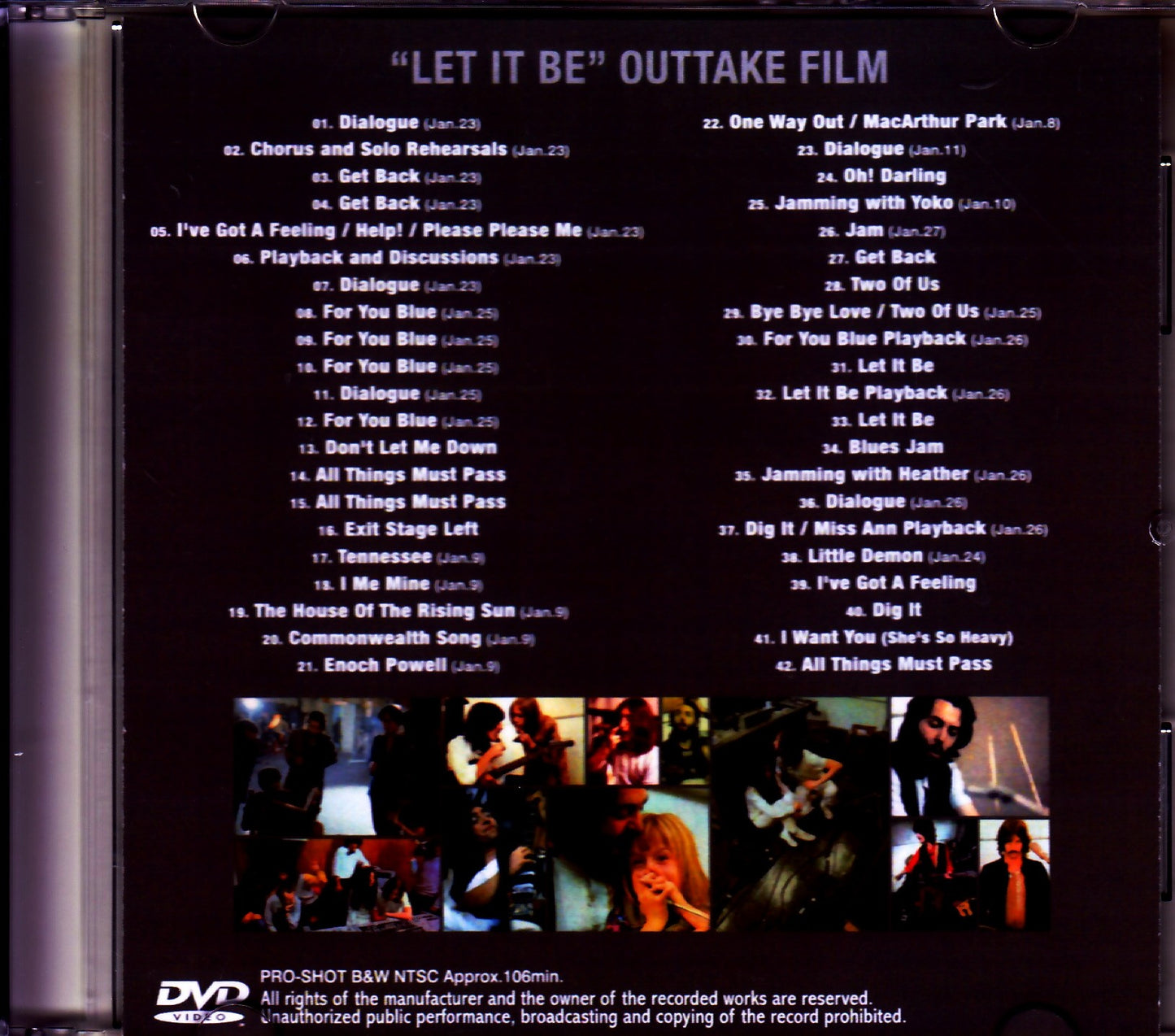 Beatles/Let it be Outtake Film