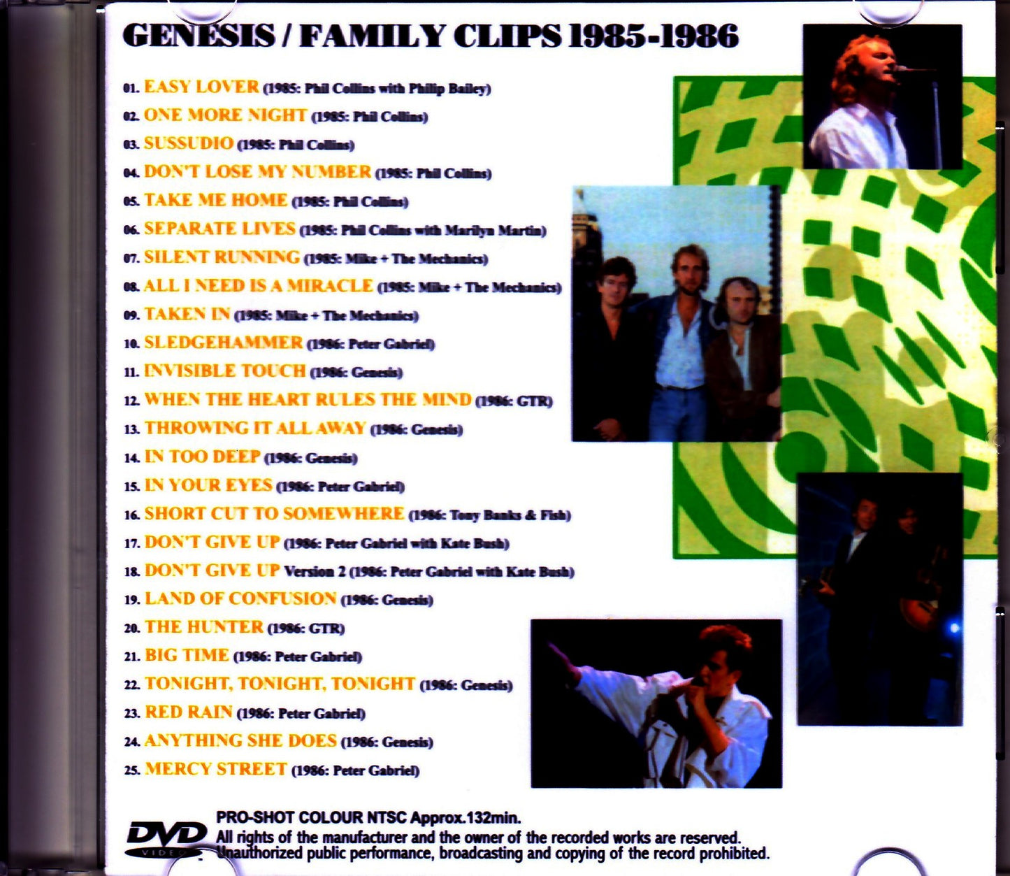 Genesis/Family Clips 1985-1986