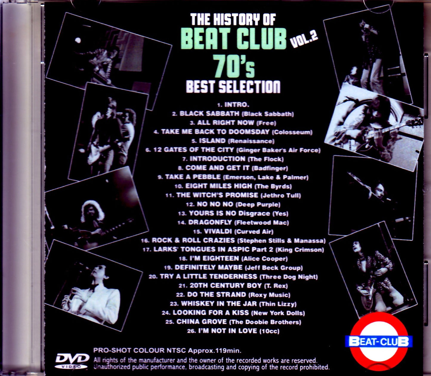 Various Artists Back Sabbath,Yes,Badfinger,T-Rex,Thin Lizzy/Beat-Club 70's Selection Japanese LD Ver.