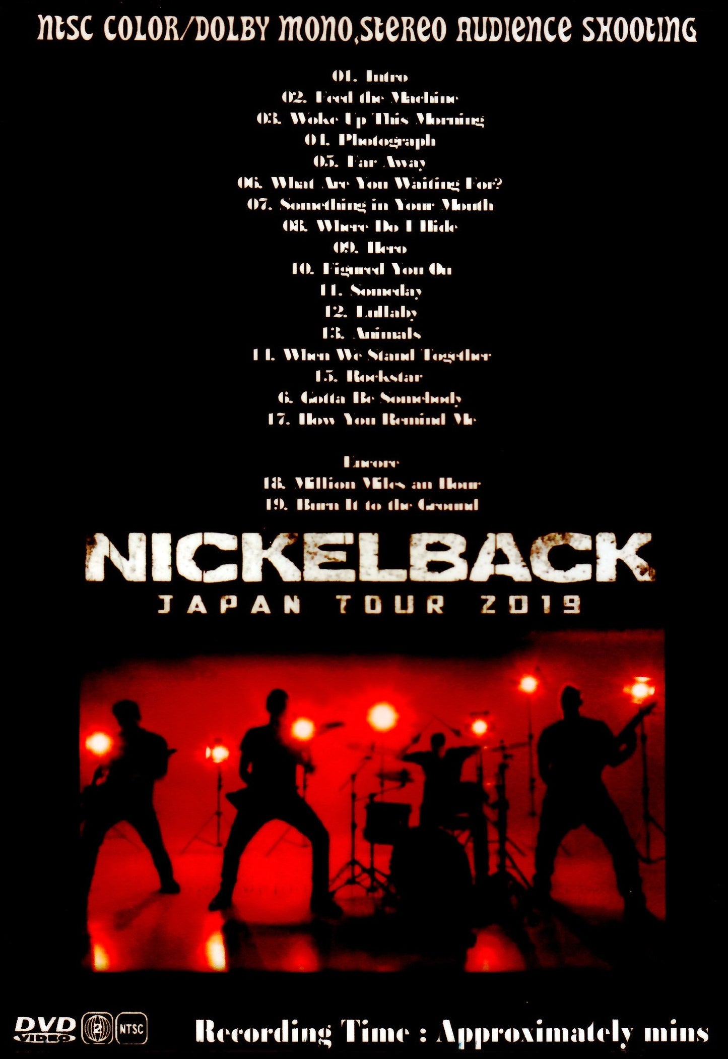 Nickelback/Tokyo,Japan 2019 Audio IEM Matrix Ver.