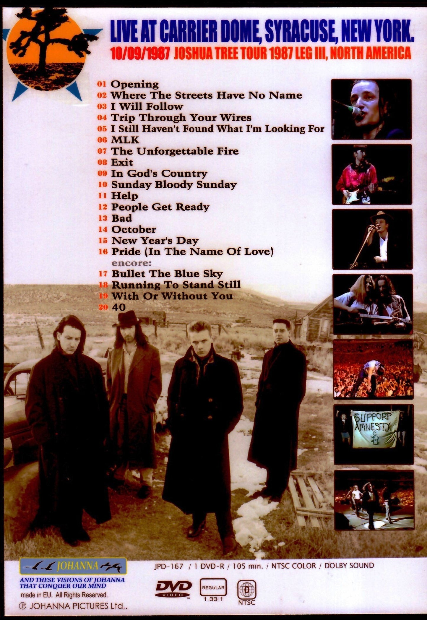U2/NY, USA 1987