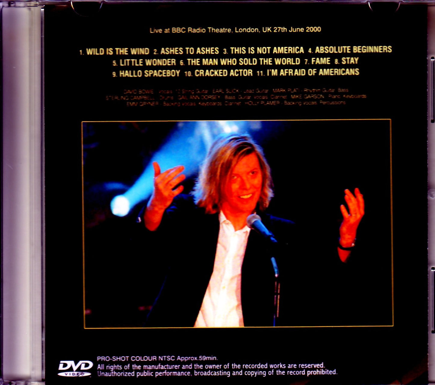David Bowie/London,UK 2000