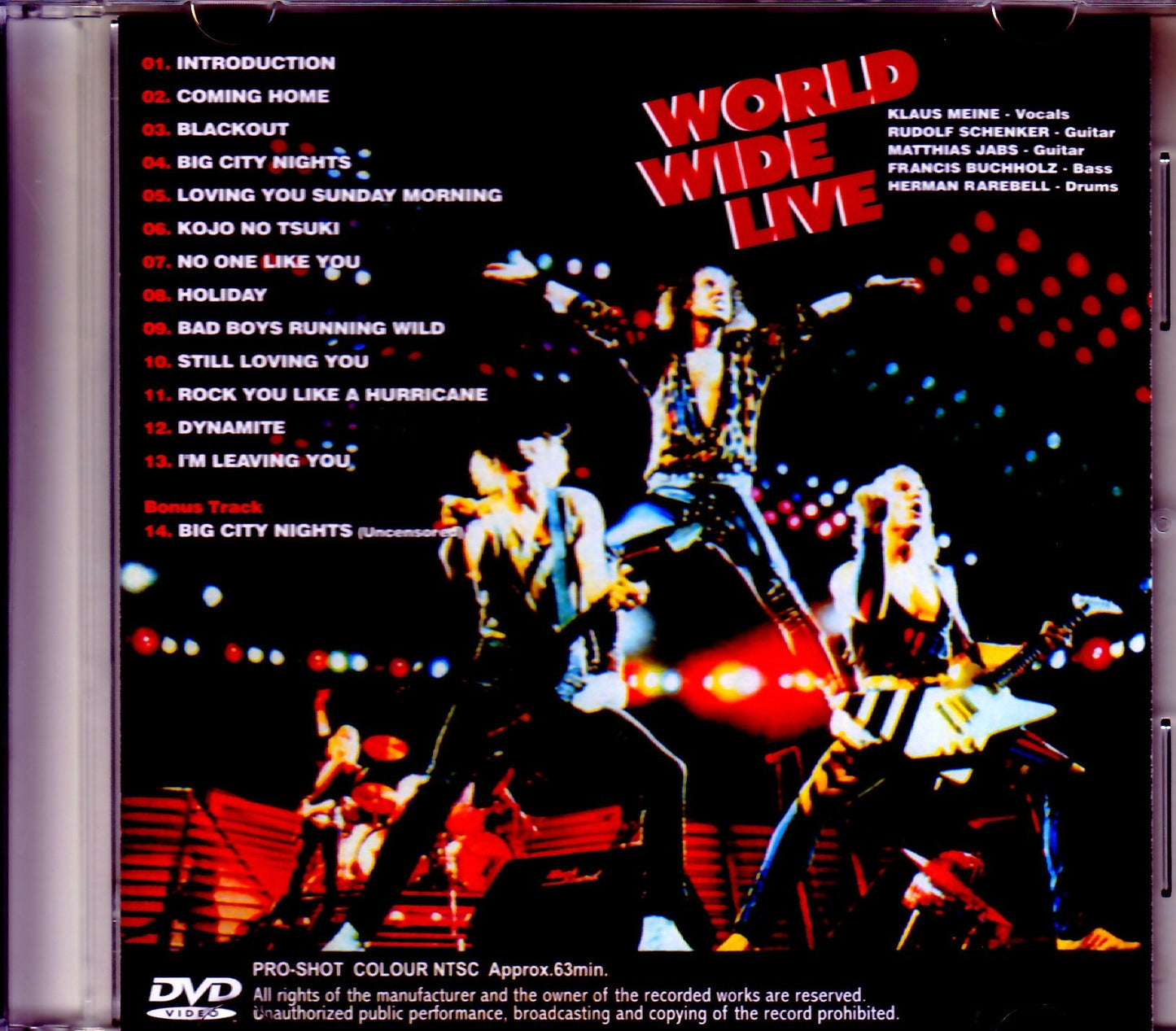 Scorpions/NY,USA 1984 & more Original VHS Ver.