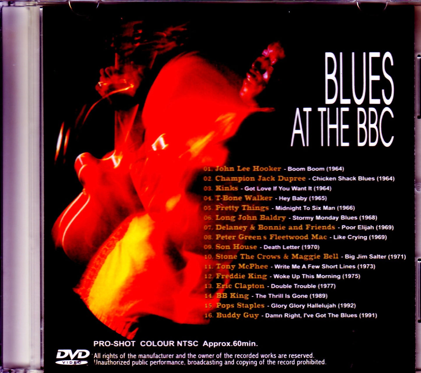 Various Artists BB King,Fleetwood Mac,Eric Clapton,Kinks/Live Compilation from 1964-1992