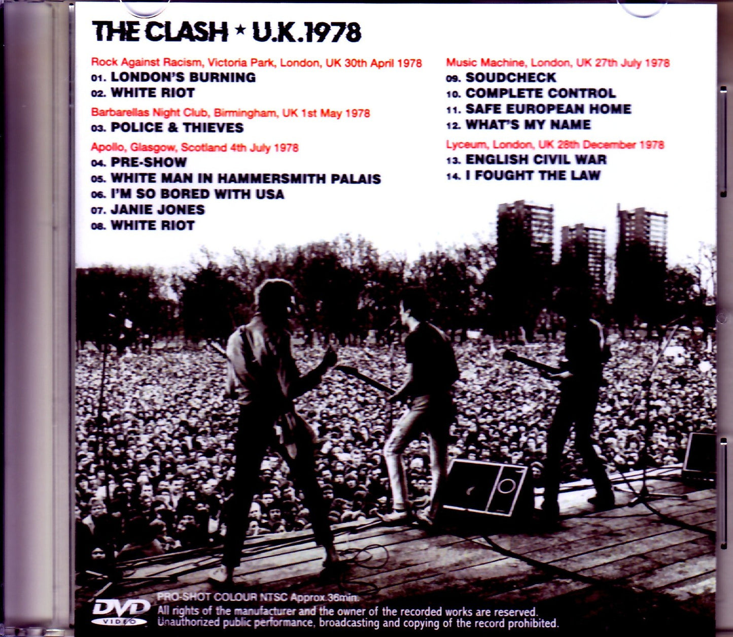 The Clash/UK 1978 Pro-Shot Collection